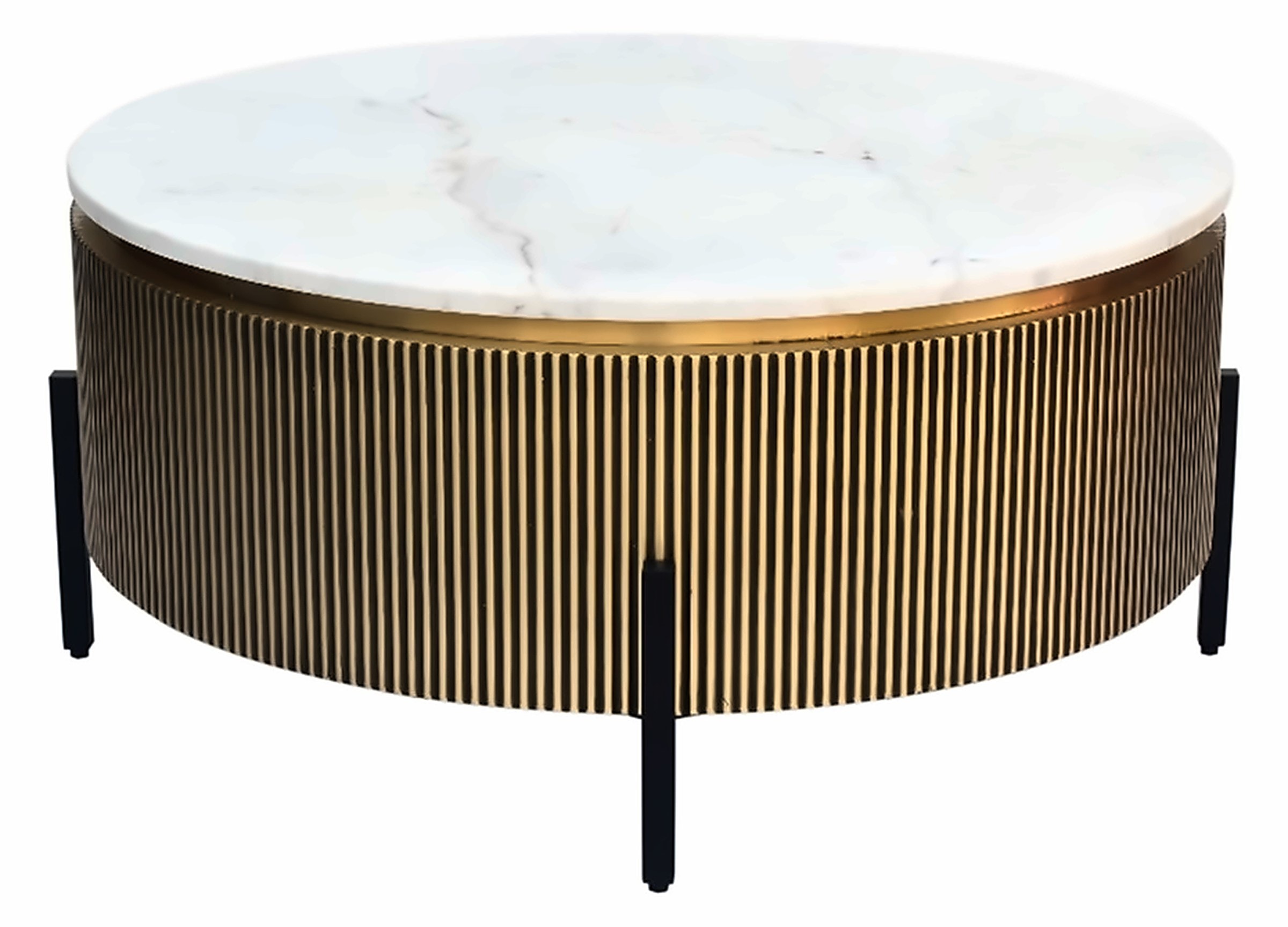 Couchtisch Allure Ø 100 cm, Gestell Schwarz – Ansicht 2