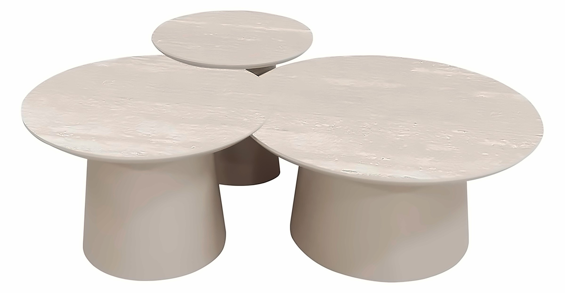 Couchtisch Isabella Fungo, Keramik Beige – Ansicht 1