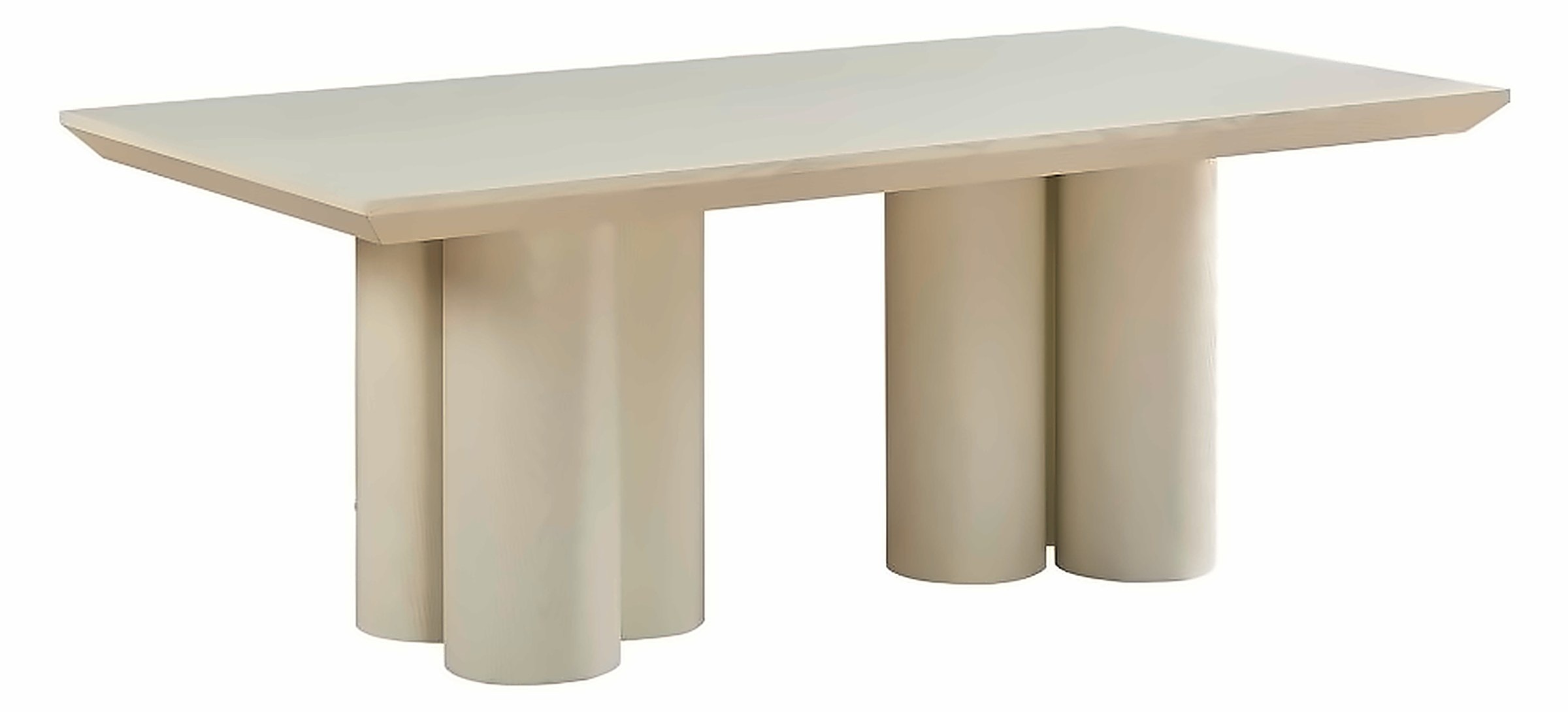 Esstisch Royal 200 × 100 cm, Furnier Creme – Ansicht 1