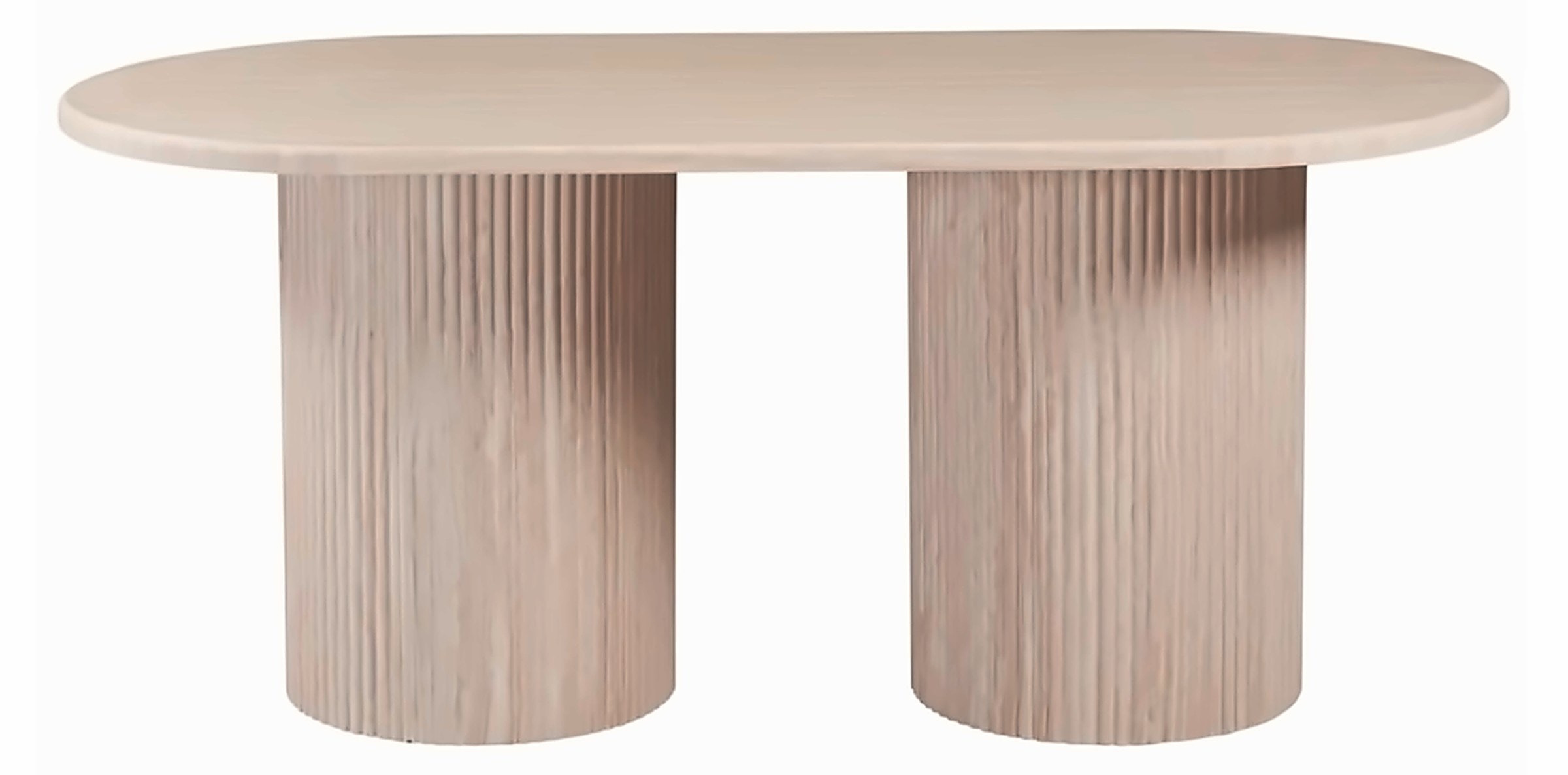 Esstisch Taksim oval 220 × 110 cm, Marmor-Optik – Ansicht 1