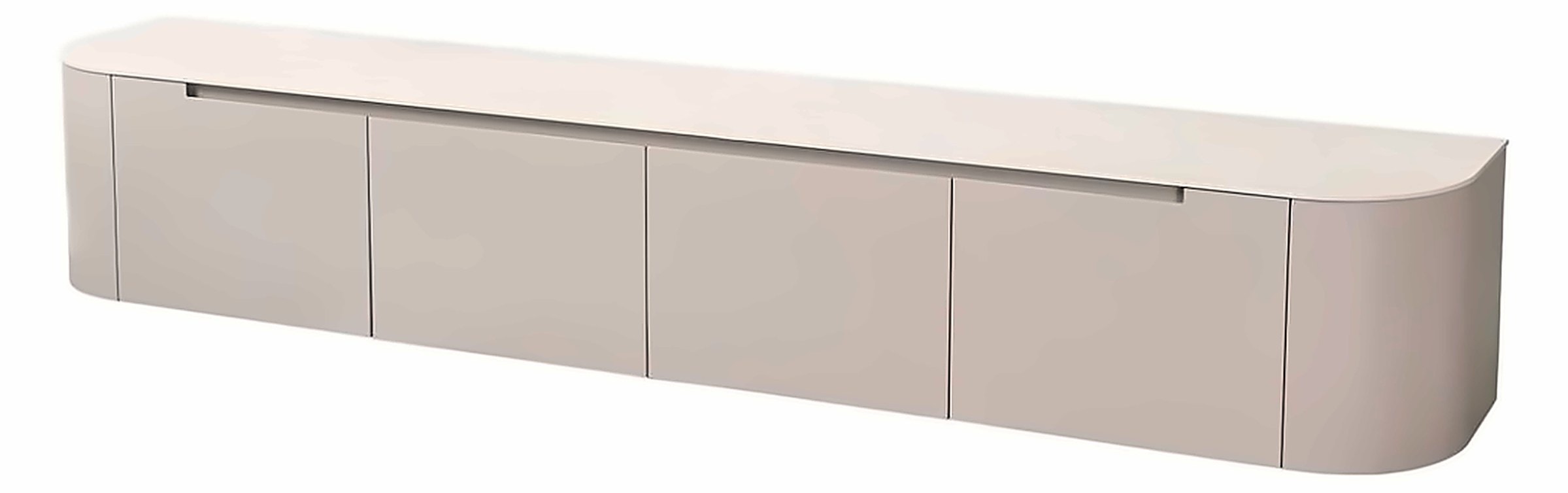 Hängeschrank Isabella 240 × 42 cm, Stein Beige – Ansicht 1