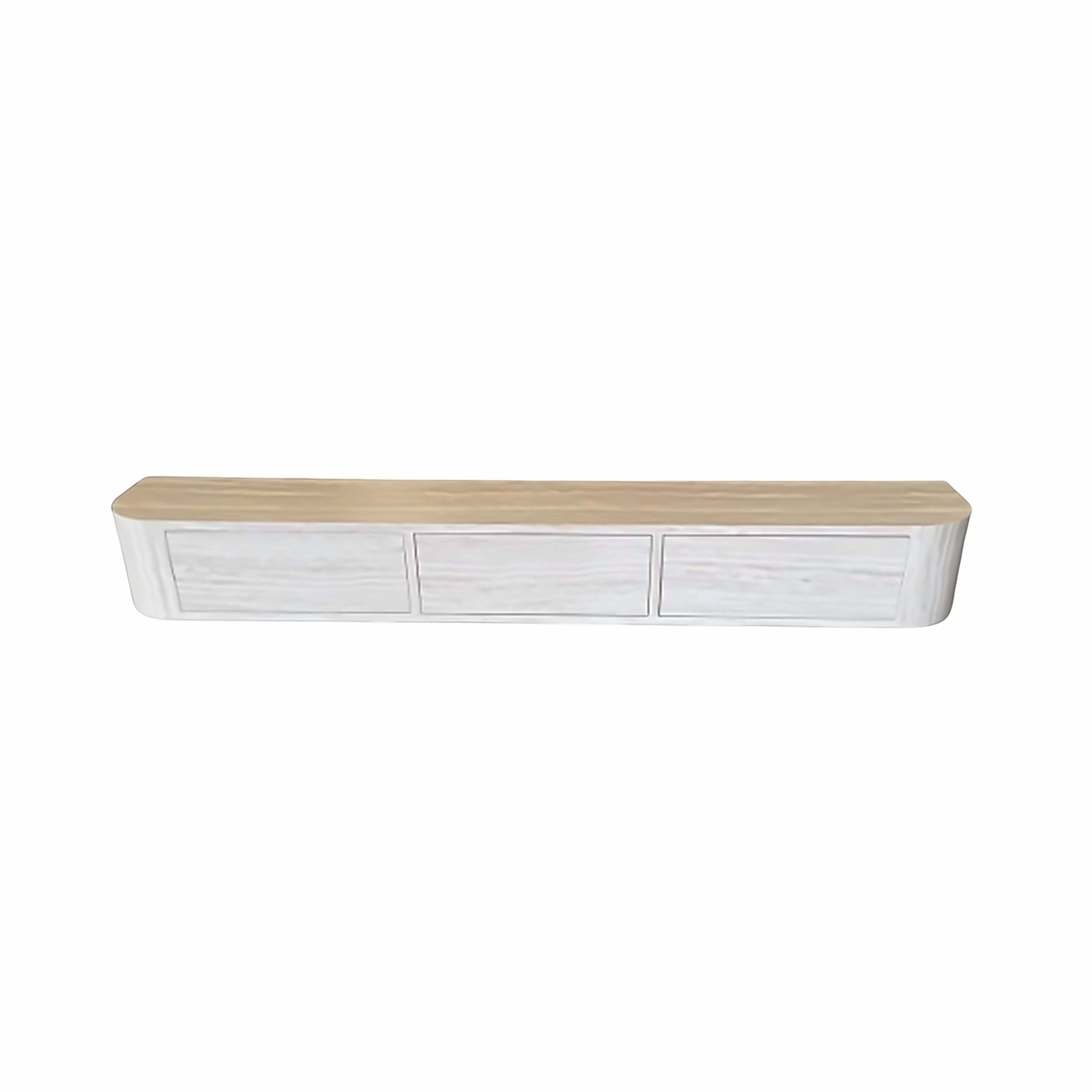 Hängeschrank Lotus 160 × 24 cm, Marmor-Optik – Ansicht 1