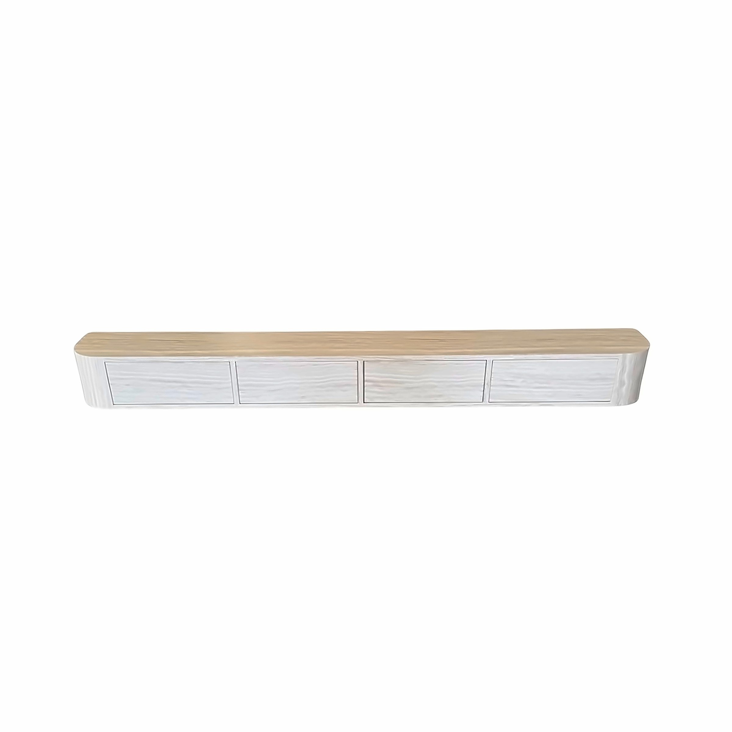 Hängeschrank Lotus 200 × 24 cm, Marmor-Optik – Ansicht 1