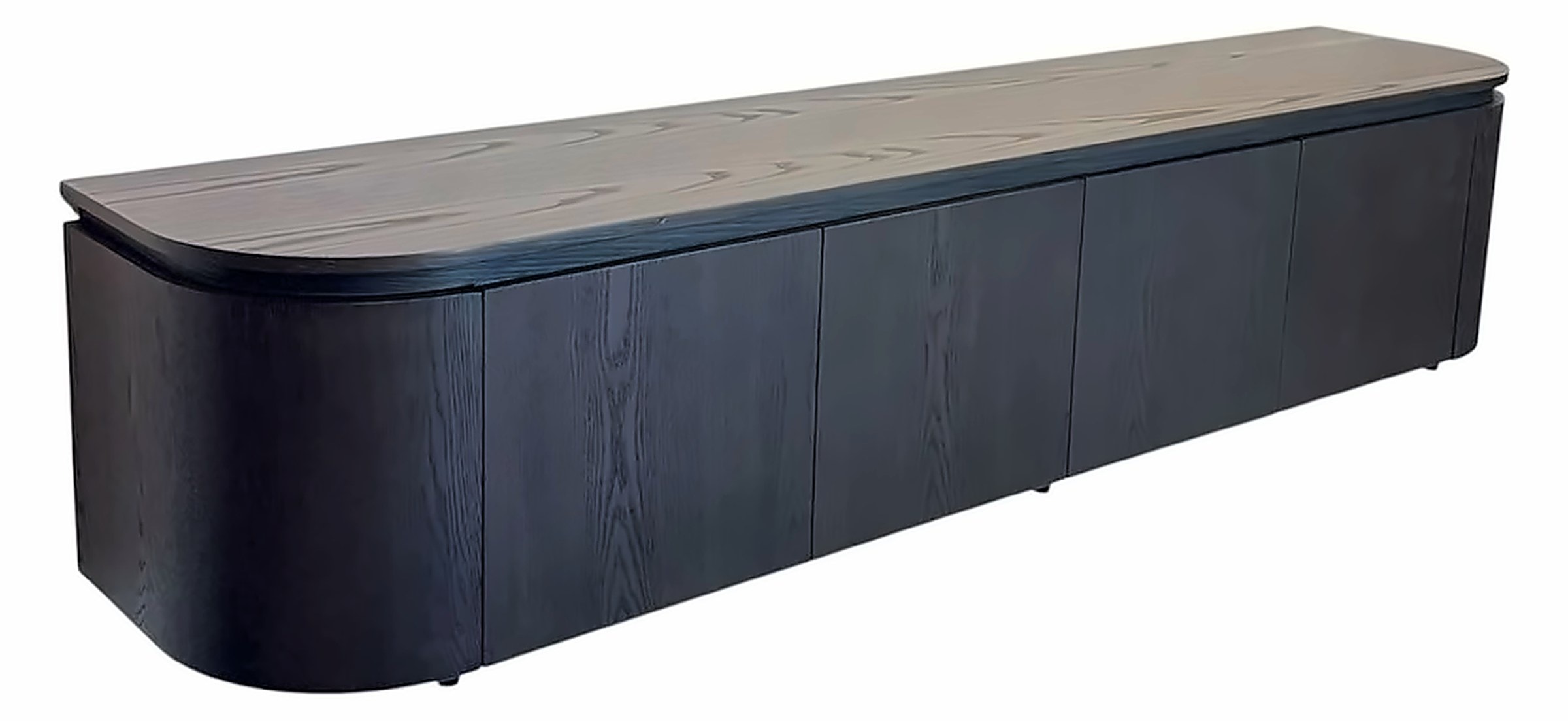 Hängeschrank Taurus 240 × 42 cm, Furnier, Korpus Dunkelbraun – Ansicht 1