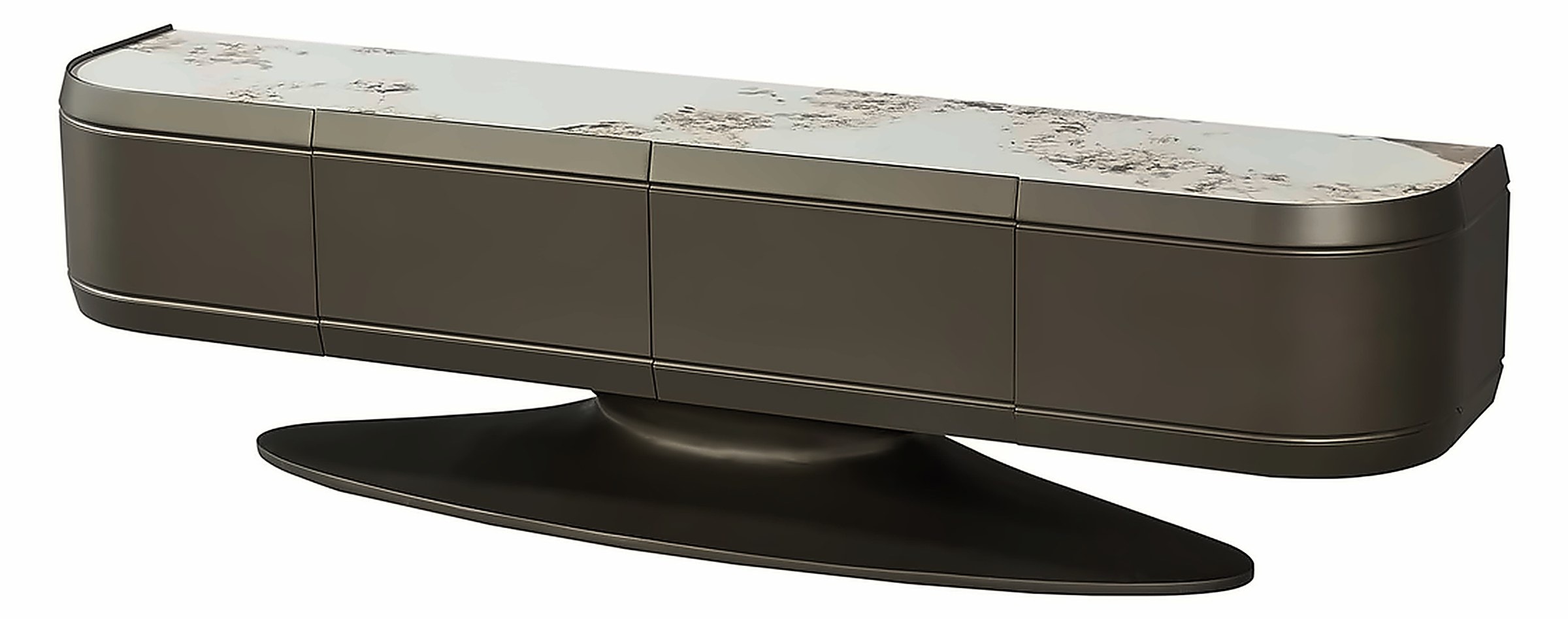 TV-Möbel Pandora 200 × 42 cm, Keramik – Ansicht 1