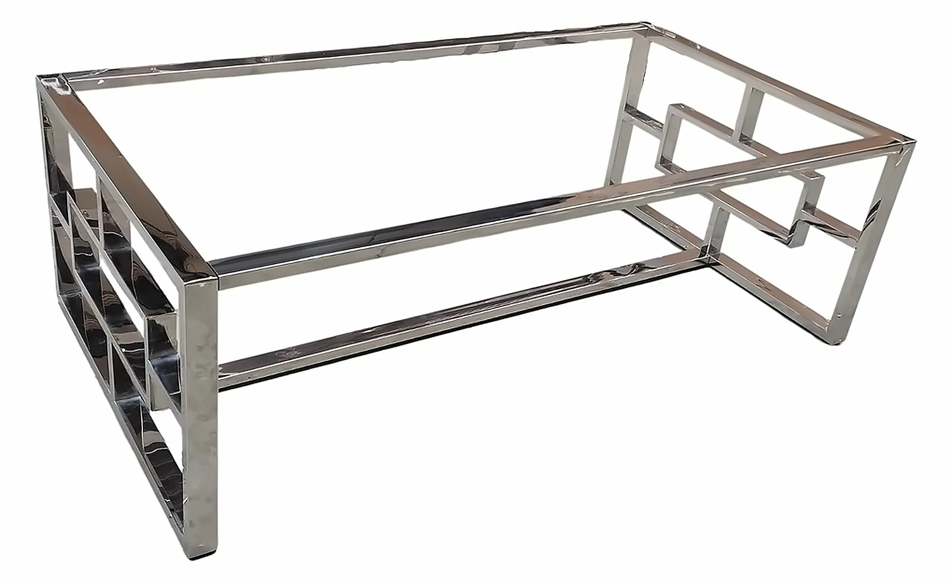 Couchtisch Alaves 130 × 70 cm, Gestell Silber – Ansicht 1