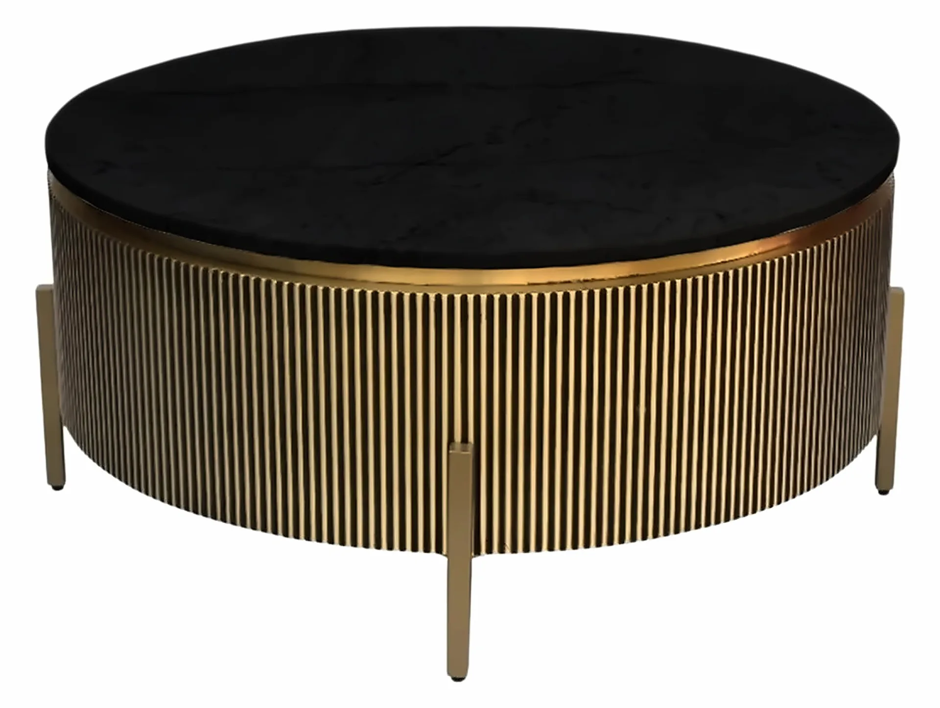 Couchtisch Allure Ø 100 cm, Gestell Gold – Ansicht 1