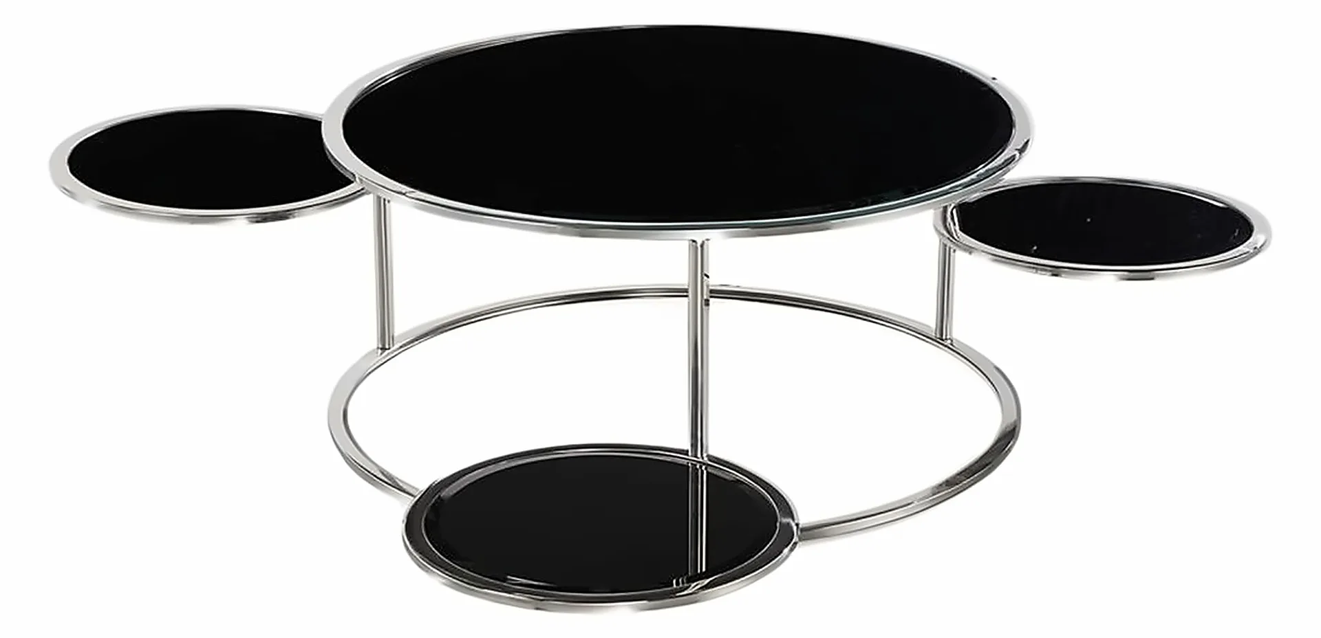 Couchtisch Storey Ø 100 cm, Gestell Silber Vorschau 2