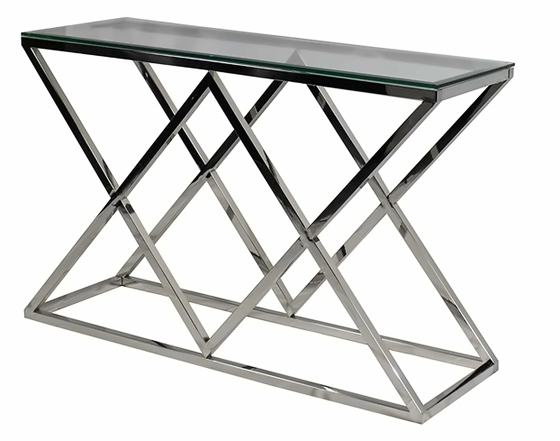 Konsole Idol 120 × 40 cm, Gestell Silber – Ansicht 1