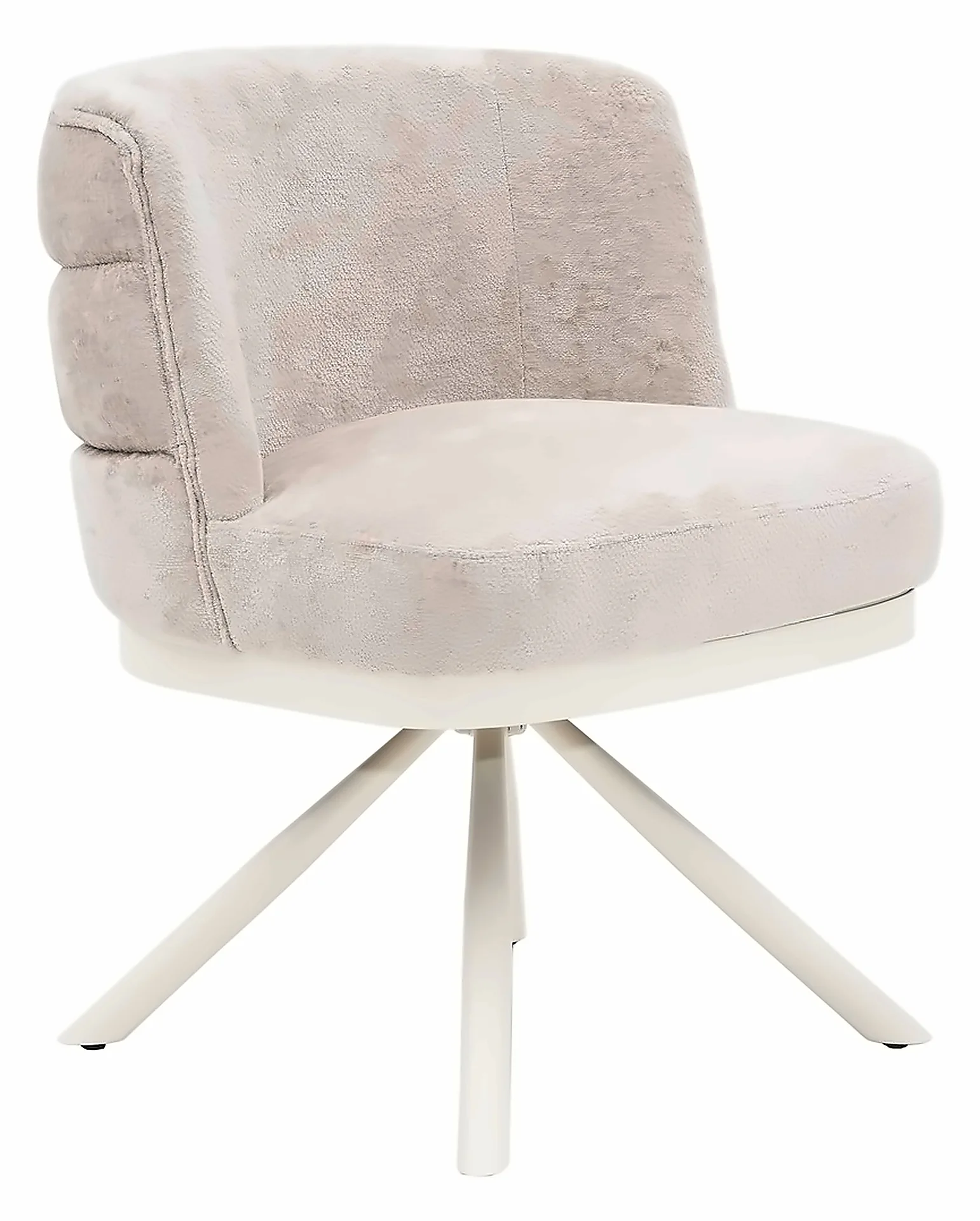 Stuhl Corfu, Taupe, Beine Creme – Ansicht 1