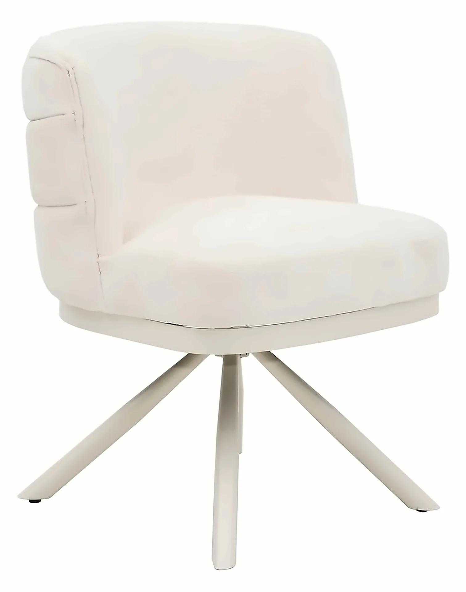 Stuhl Corfu, Weiß, Beine Creme – Ansicht 1