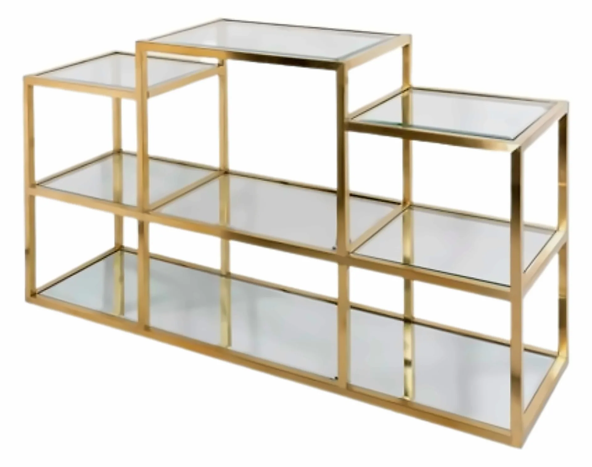 TV-Möbel Idol 160 × 40 cm, Korpus Gold – Ansicht 1